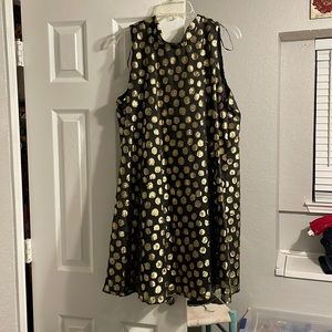 Black and gold dress